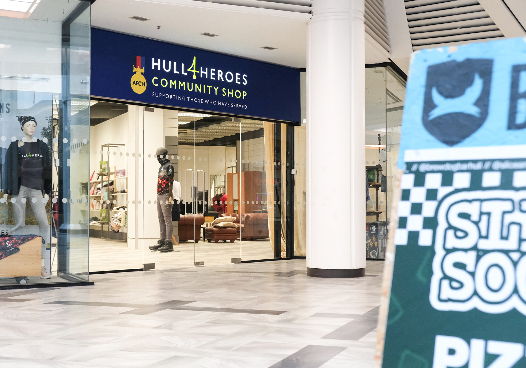 Hull4Heroes fascia signage