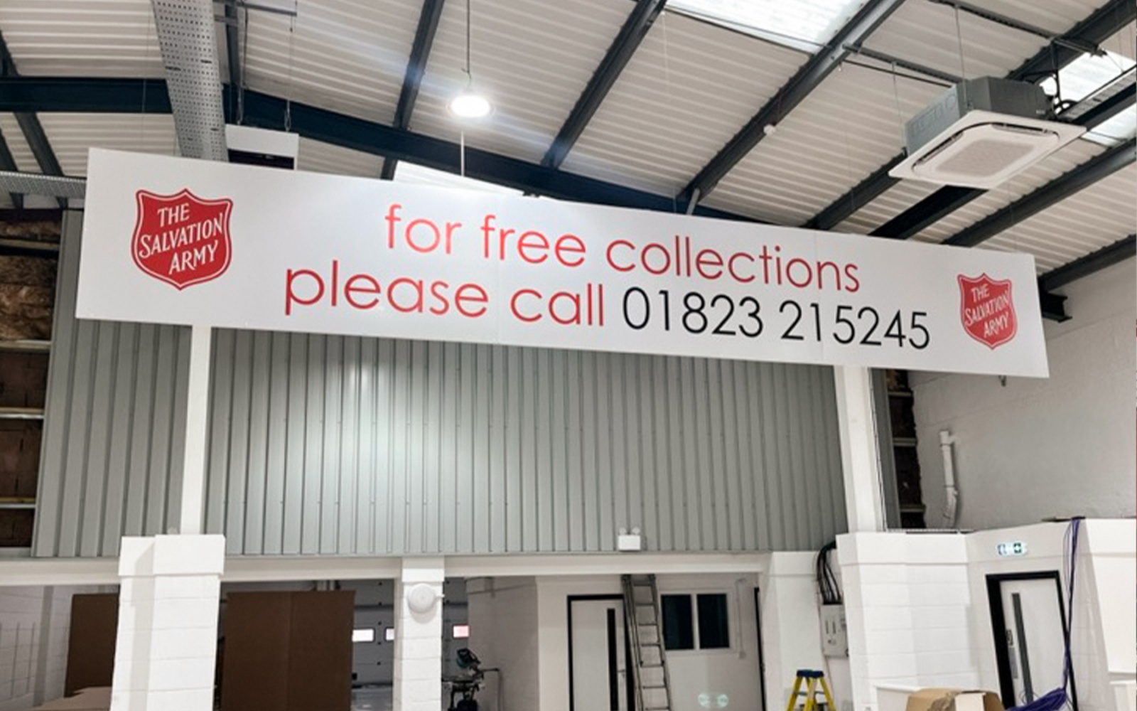 The Salvation Army Taunton interior printed graphics signage