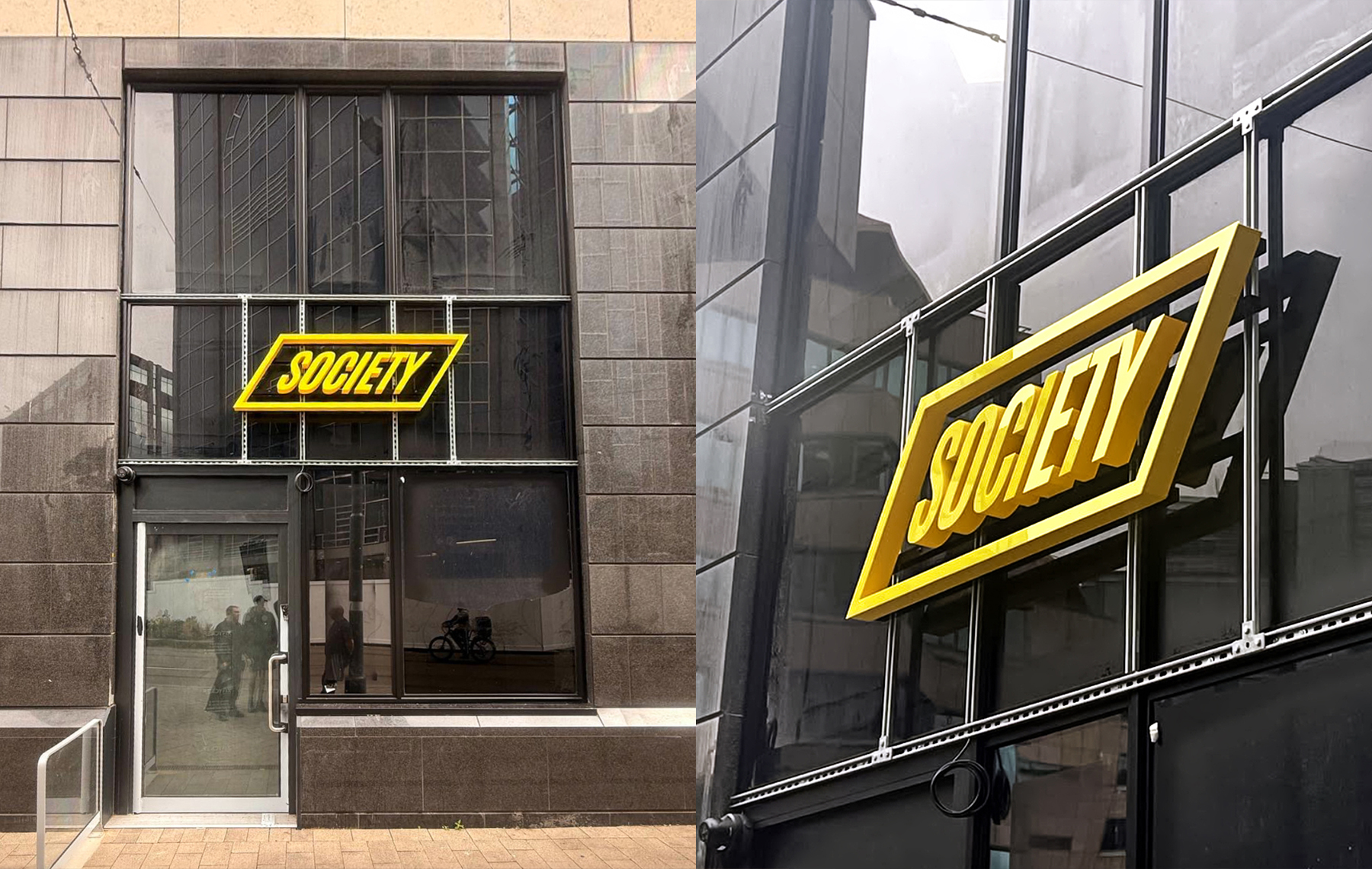 Society Birmingham fascia signage
