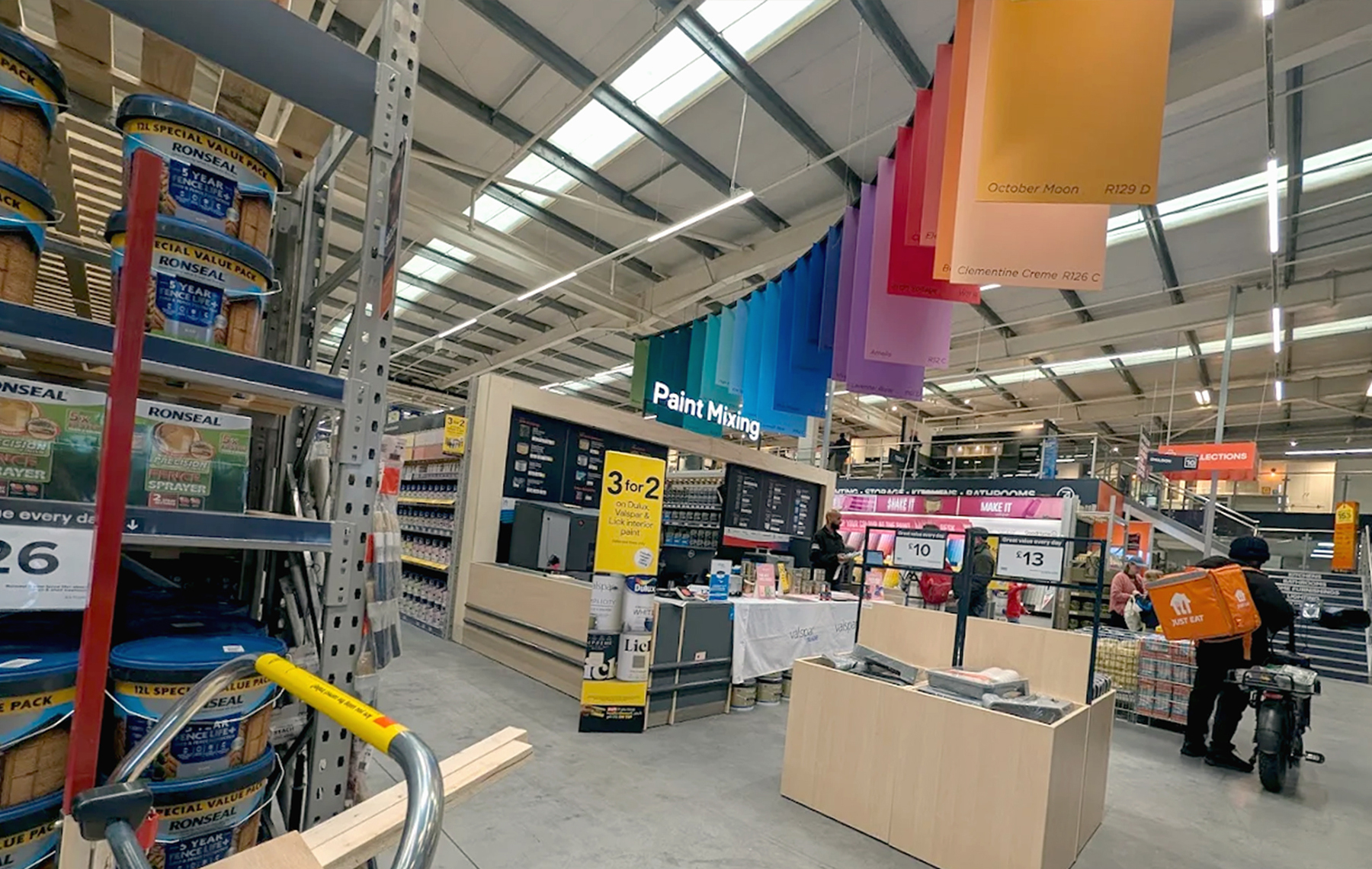 Paint Mixing station signage