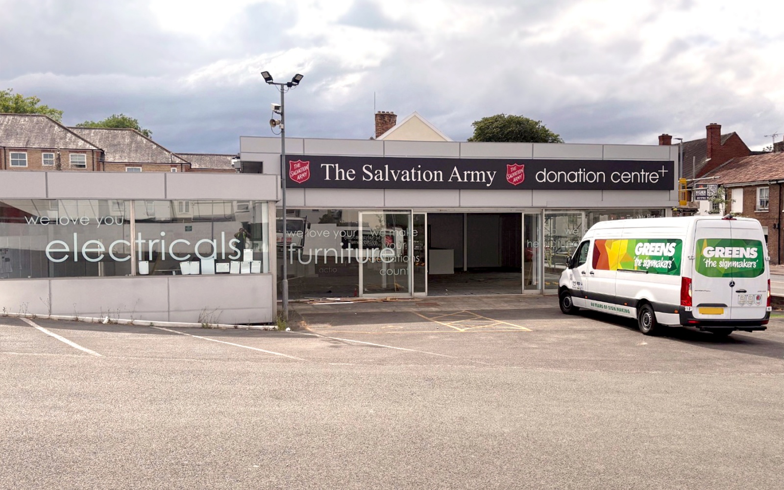 The Salvation Army Taunton exterior flex face signage