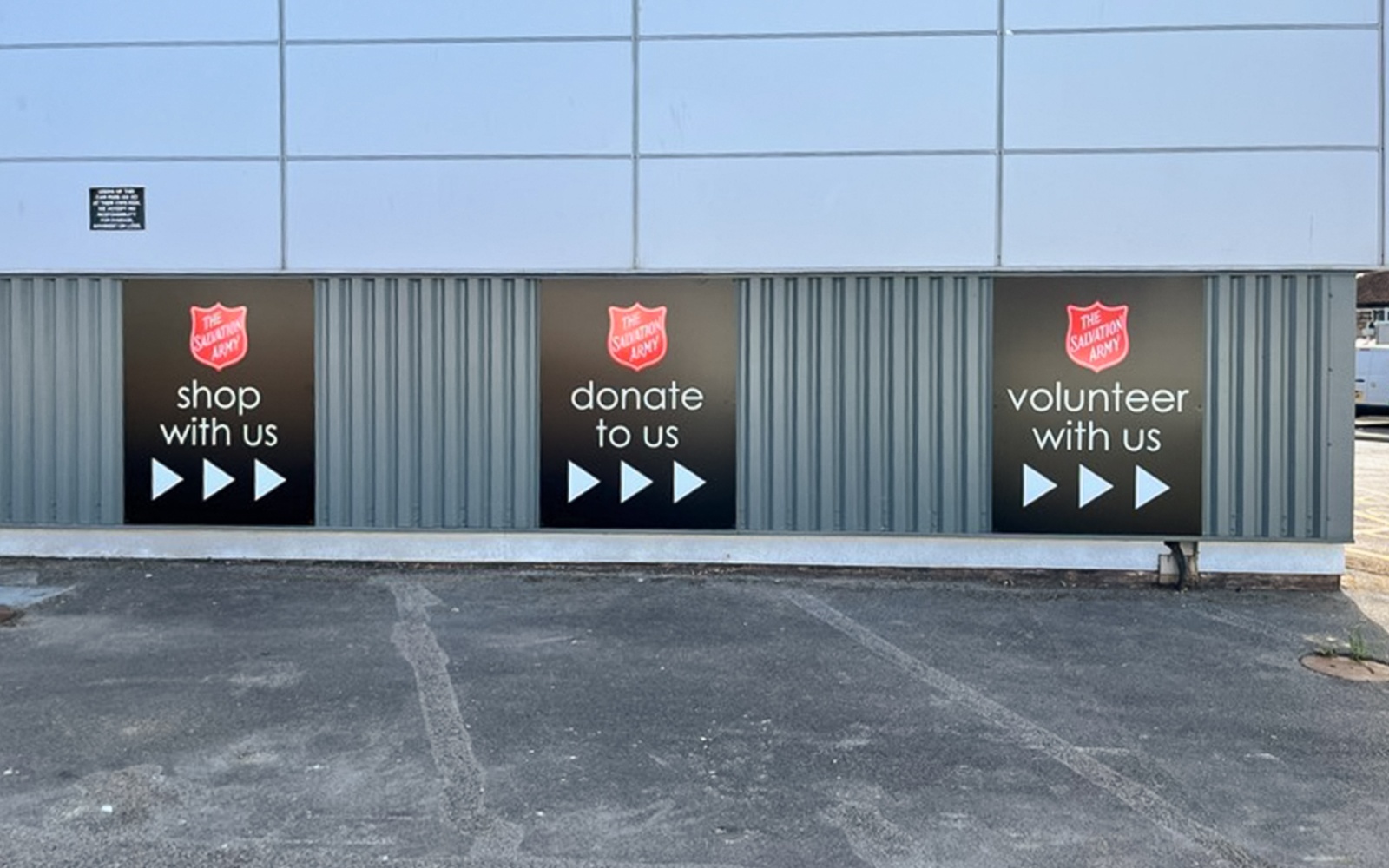 The Salvation Army Taunton additional signage