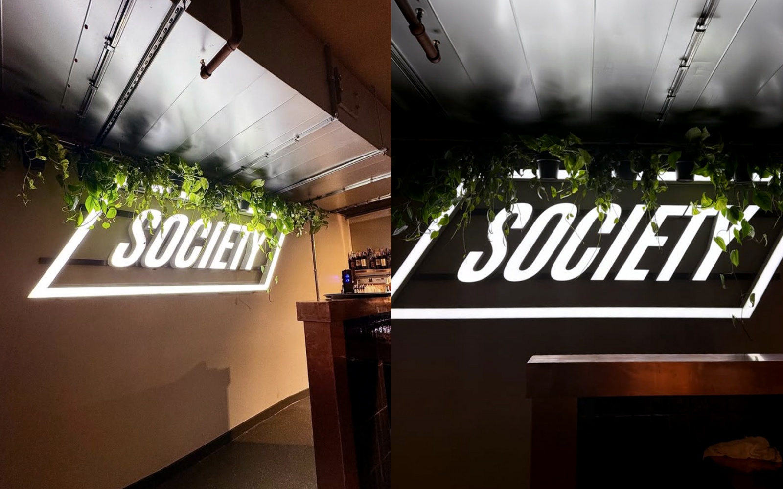 Society Birmingham built-up letters