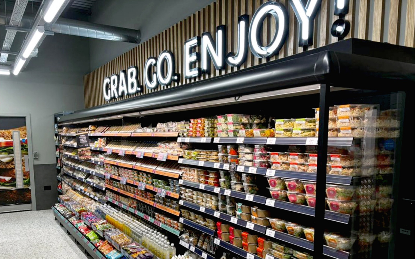 M&S food store signage