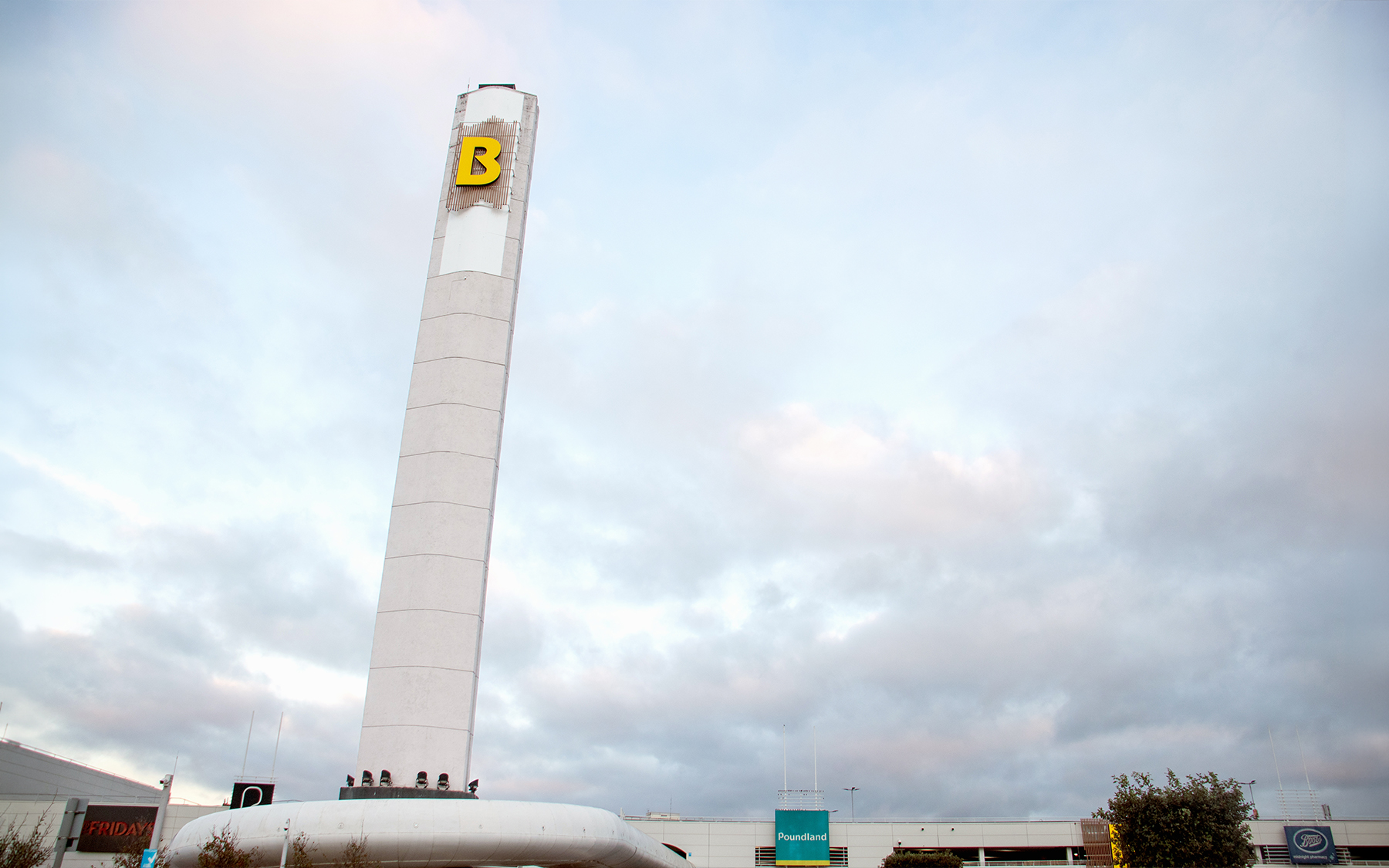 50 metre totem at Romford Brewery