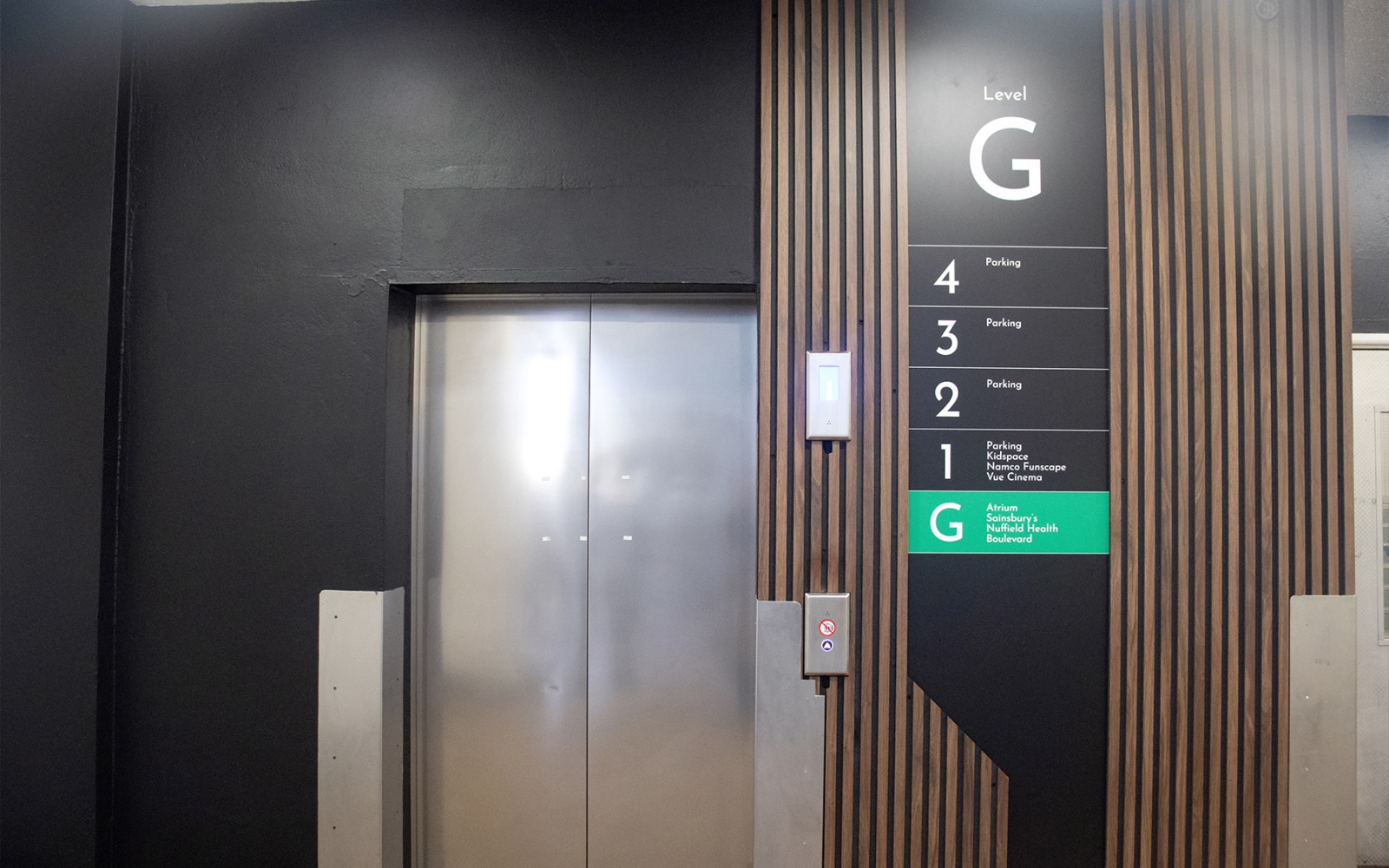 Directional signage at Romford Brewery