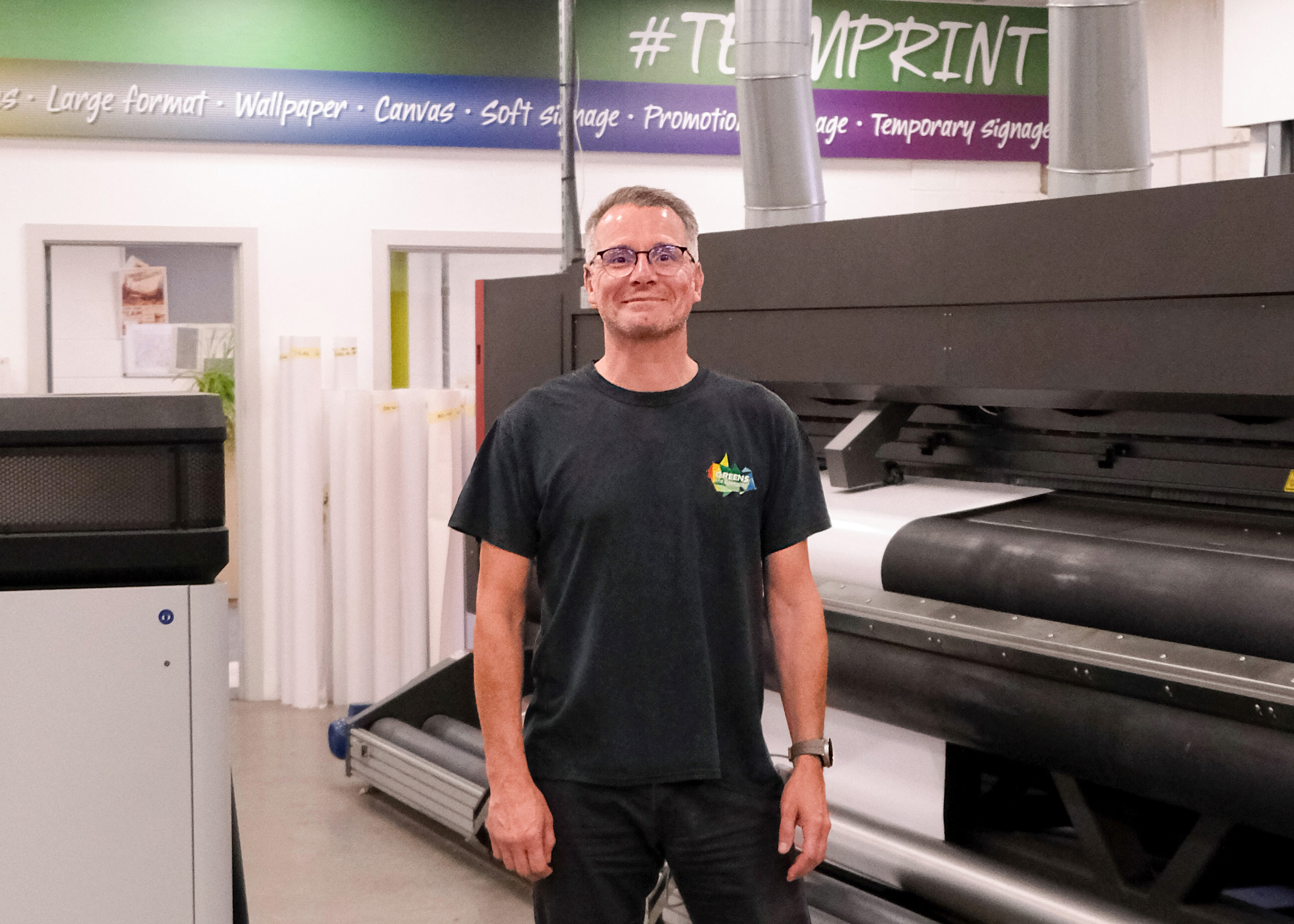 Simon Ward, Print Manager at Greens.