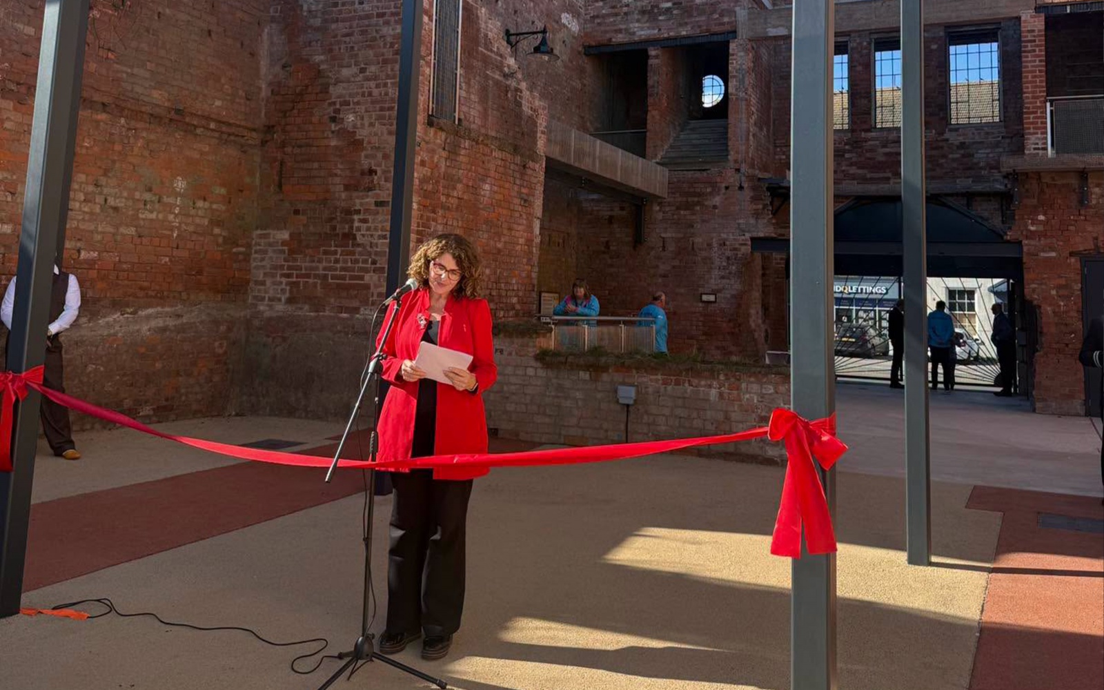 Ribbon cutting at The National Picture Theatre 