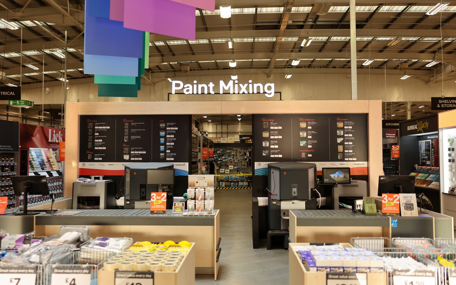 B&Q store interior