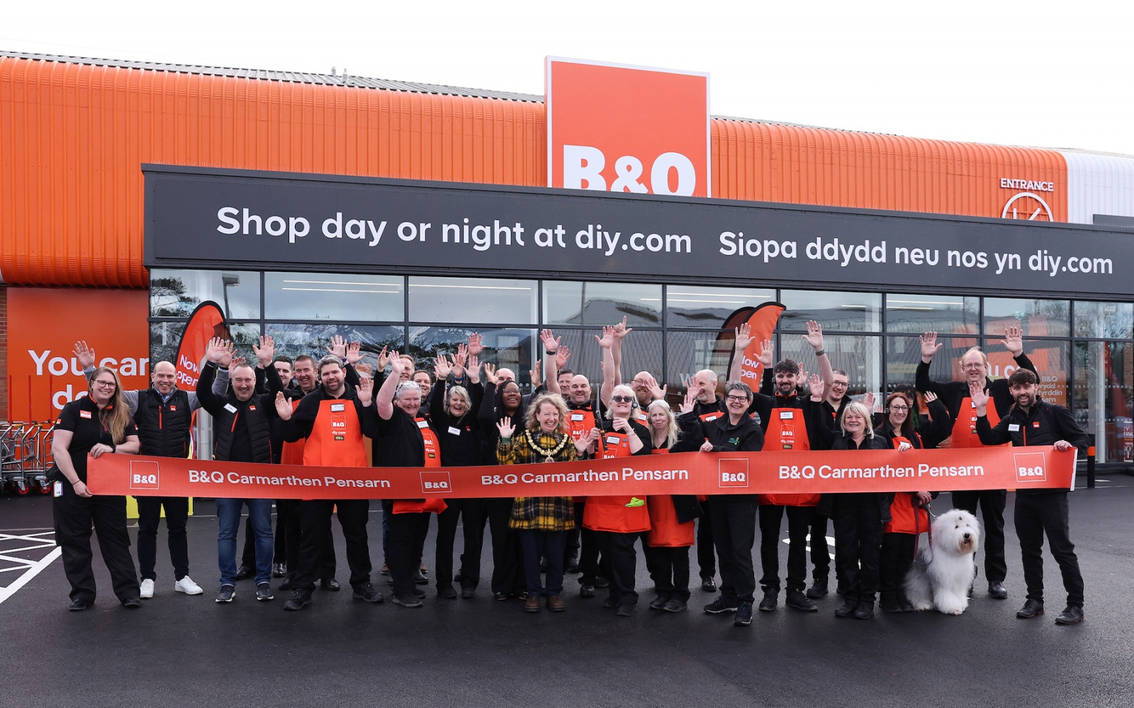 B&Q Carmarthen grand opening