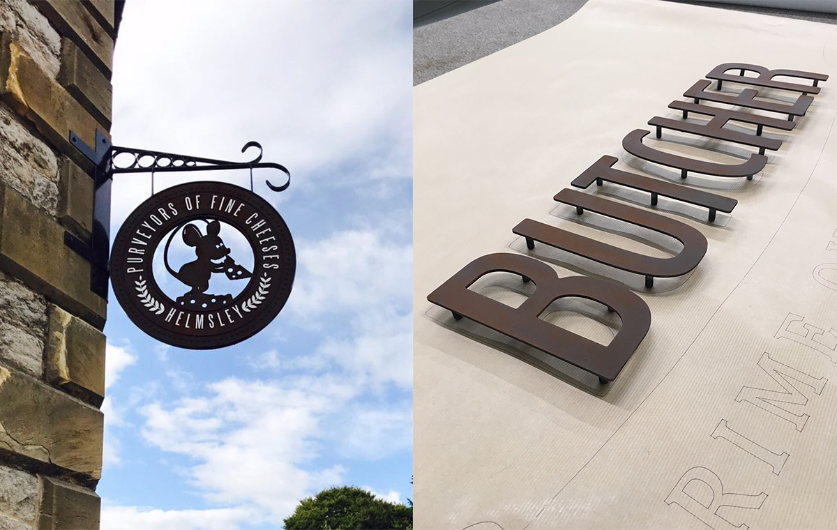 Flat-cut aluminium work produce by Greens