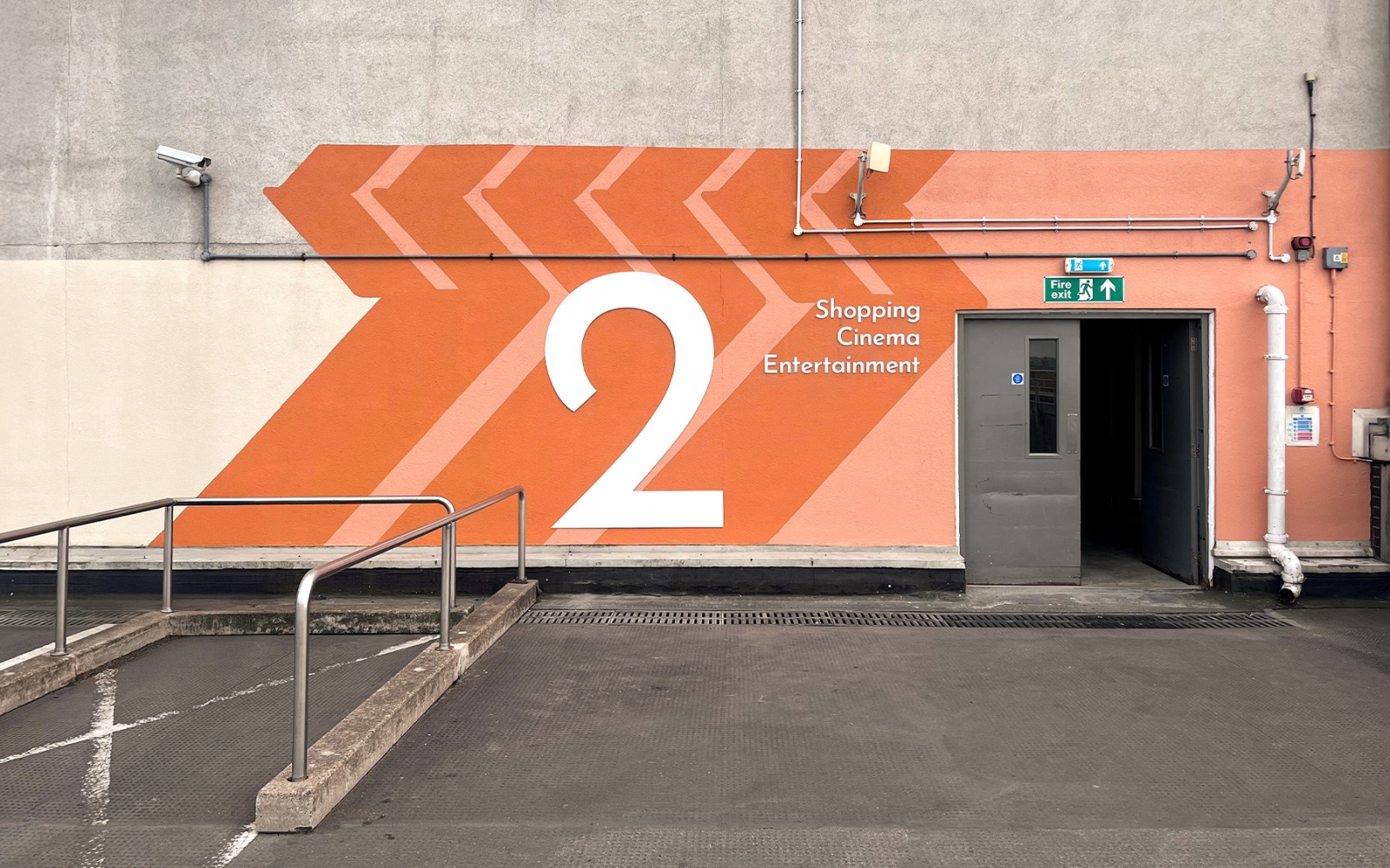 Car park wayfinding at Romford Brewery