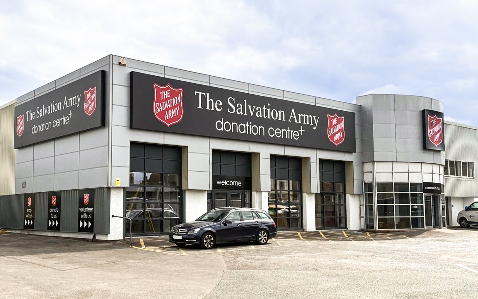 The Salvation Army Taunton exterior flex face signage