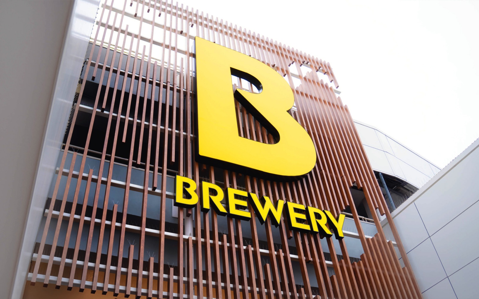 Main entrance signage at Romford Brewery