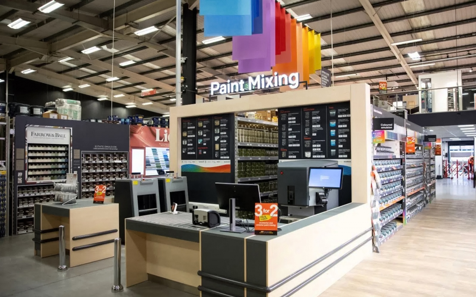 B&Q store interior