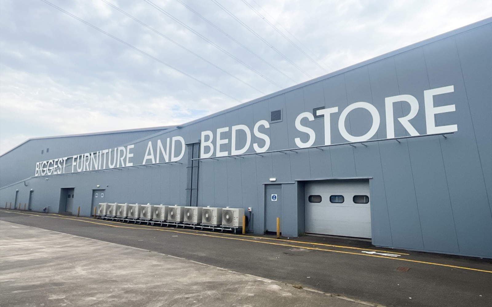 1.6 metre tall letters.