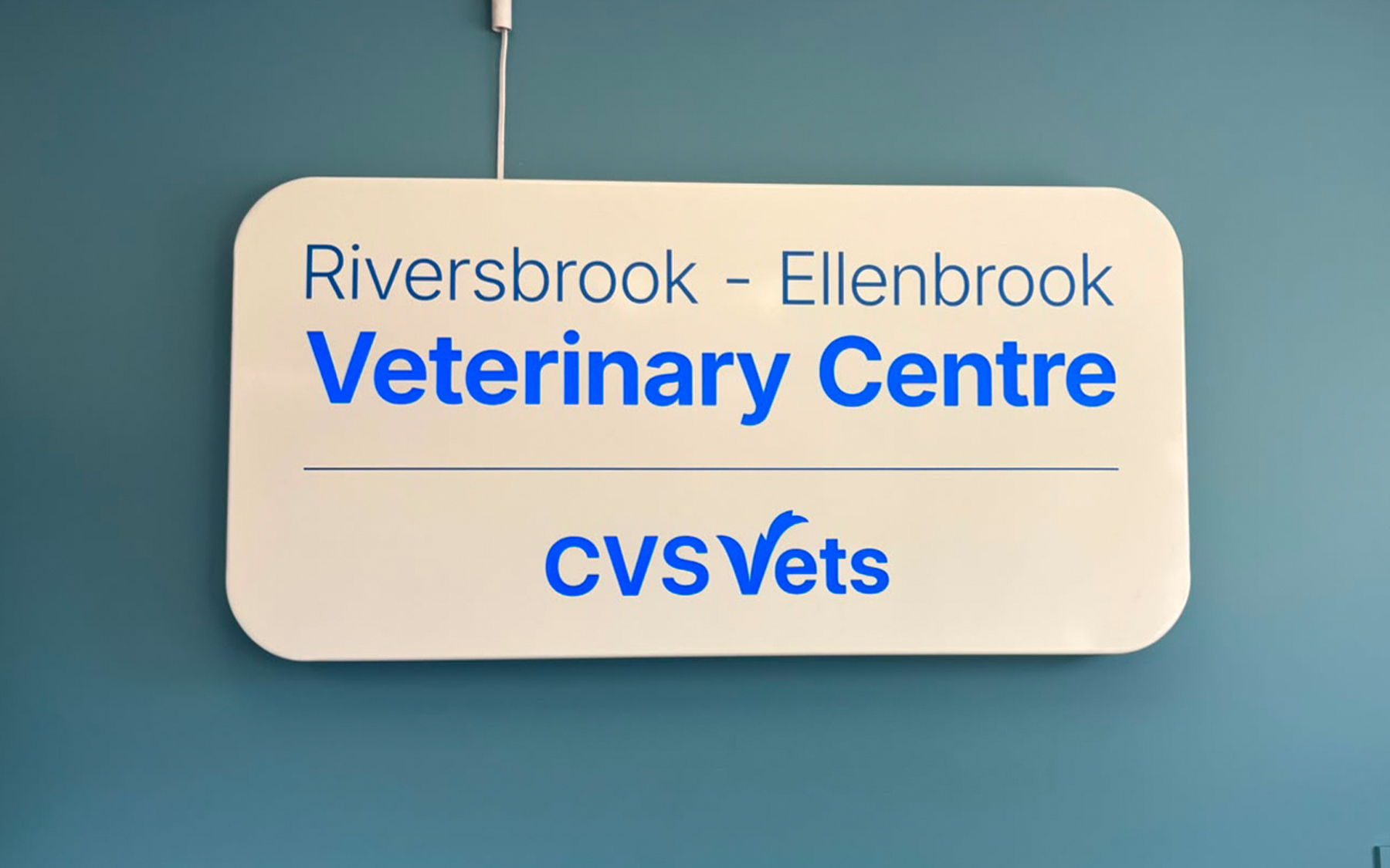 CVS Vets Reception Sign