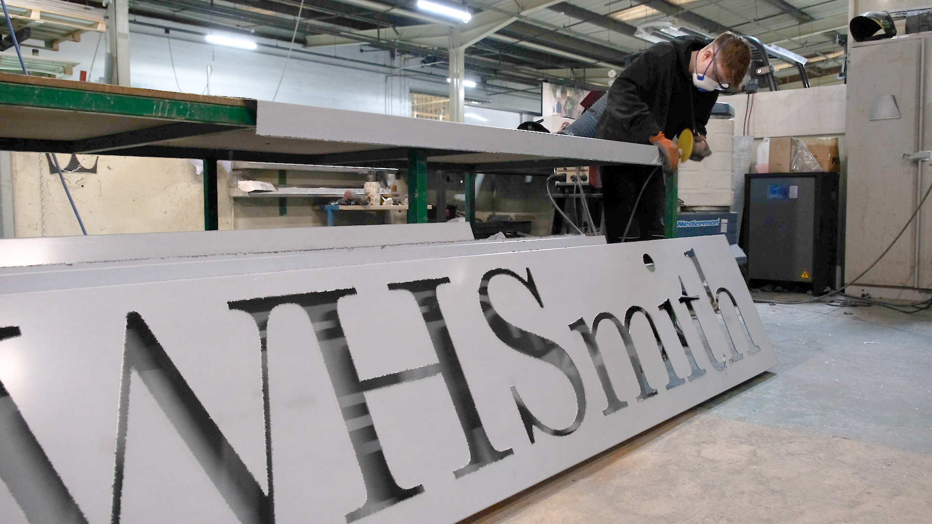 Felix working in fabrication