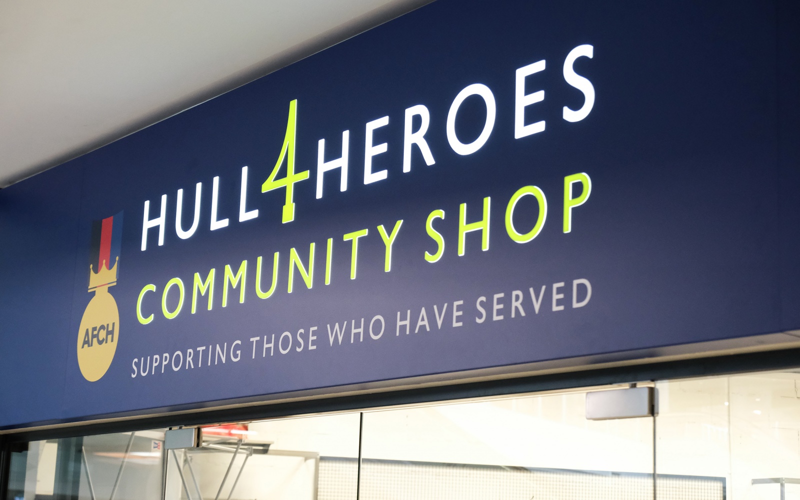 Hull 4 Heroes fascia signage